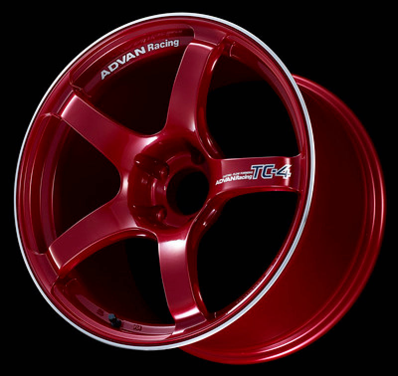 Advan TC4 16x7.0 +42 4-100 Racing Candy Red & Ring Wheel 0