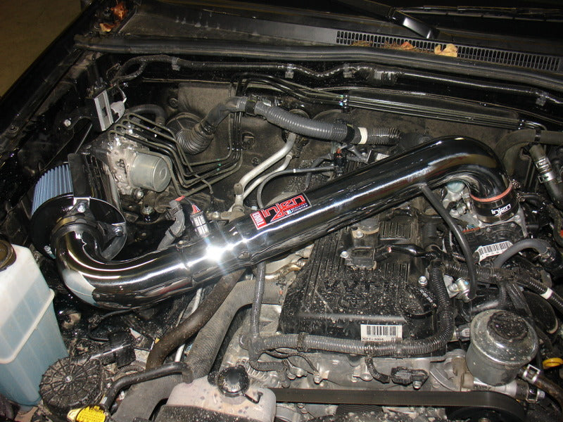Injen 05-20 Toyota Tacoma 2.7L Wrinkle Blk Power-Flow Air Intake w/MR Tech/Heat Shield/Nano Filter 3