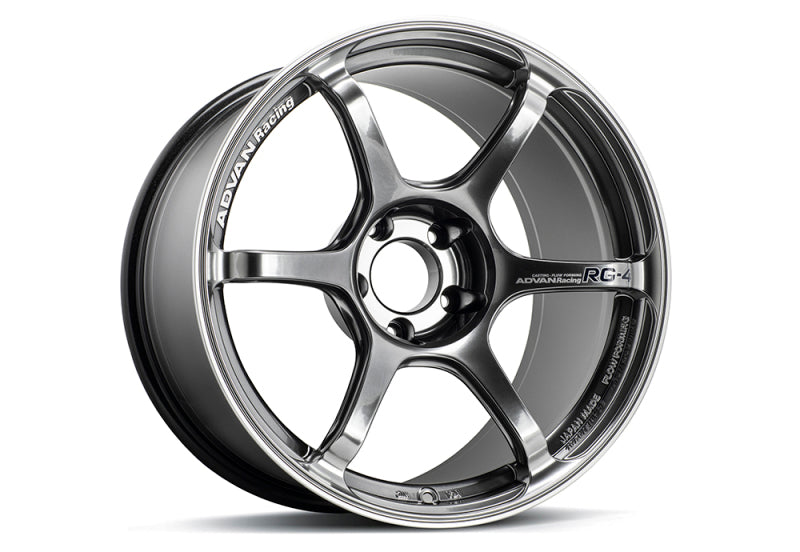 Advan RG-4 18x10 +35 5-114.3 Racing Hyper Black & Ring Wheel 0