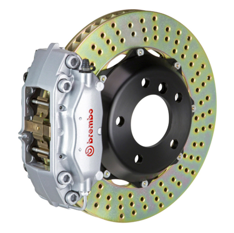 Brembo 05-11 Elise (Excl 4-Caliper Equipped) Fr GT BBK 4Pist Cast 2pc 328x28 2pc Rtr Drill-Silver 0
