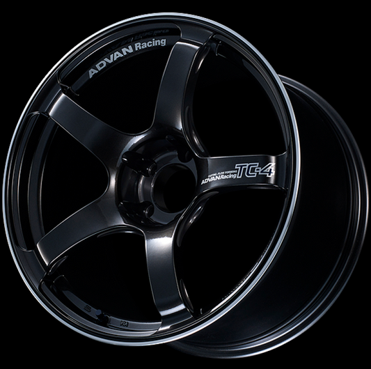 Advan TC4 17X9.5 +50M 5-114.3 Black Gunmetallic & Ring Wheel 0