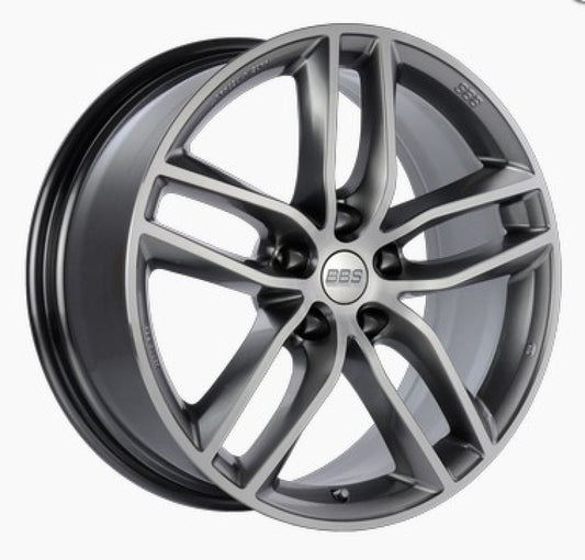 BBS SX 19x8.5 5x112 ET32 Gloss Platinum Diamond Cut Face Wheel -82mm PFS/Clip Required 0