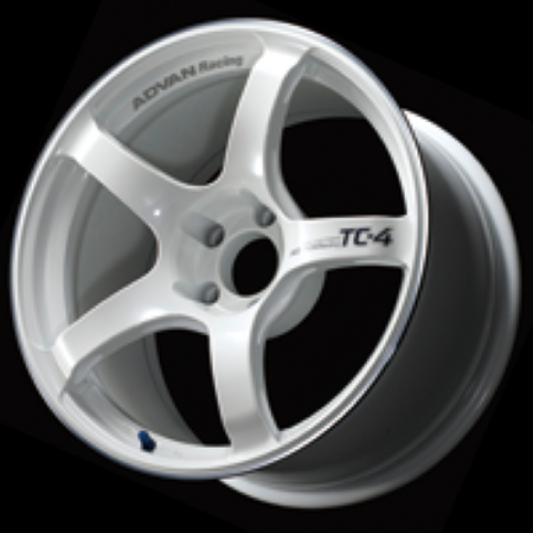 Advan TC4 17x7.0 +42 4-100 Racing White Metallic & Ring Wheel 0
