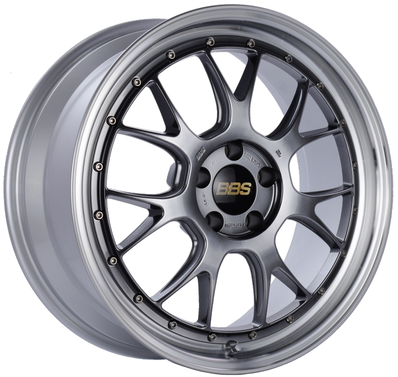 BBS LM-R 19x8.5 5x112 ET38 Diamond Black Center Diamond Cut Lip Wheel -82mm PFS/Clip Required 1