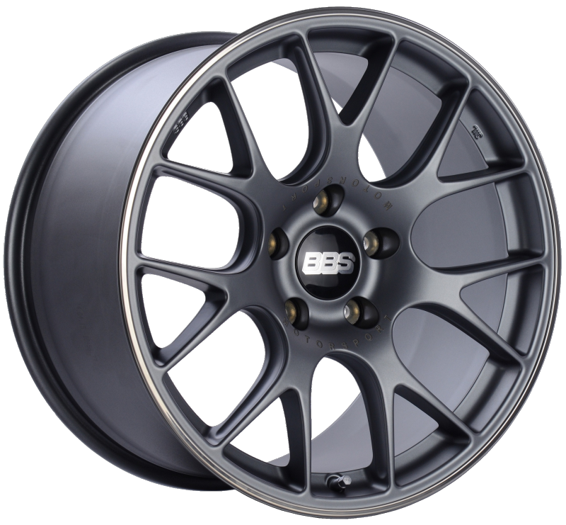 BBS CH-R 19x11 5x130 ET56 CB71.6 Satin Titanium Polished Rim Protector Wheel 0