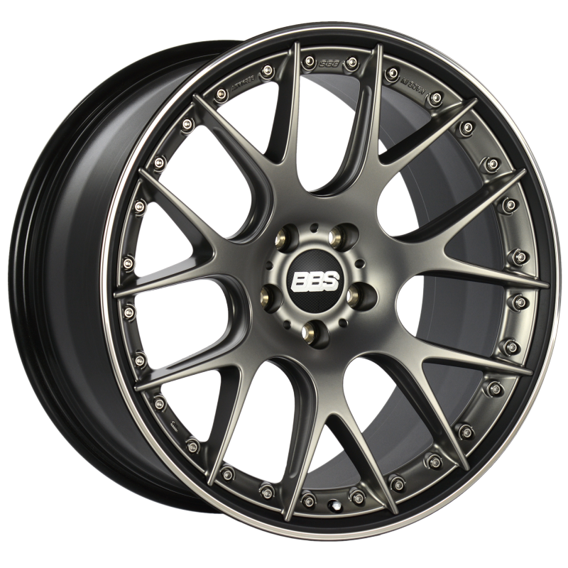 BBS CH-RII 21x10.5 5x120 ET35 Satin Platinum Center Black Lip SS Rim Prot Wheel -82mm PFS/Clip Req 0
