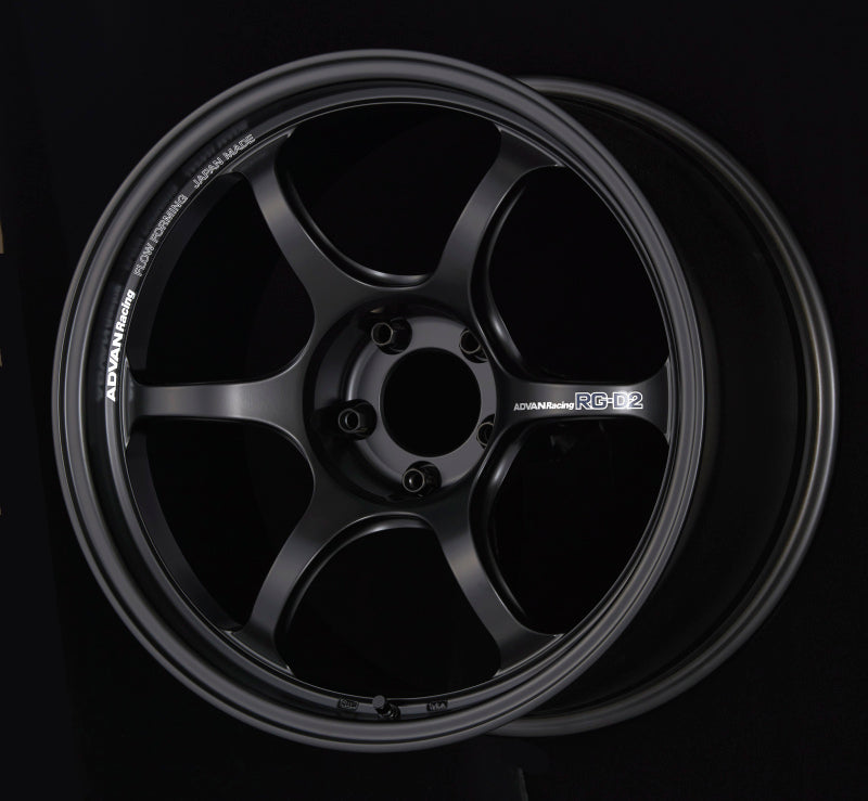 Advan RG-D2 16x8.0 +38 4-100 Machining & Semi Gloss Black Wheel (Special Order No Cancel/Returns) 1