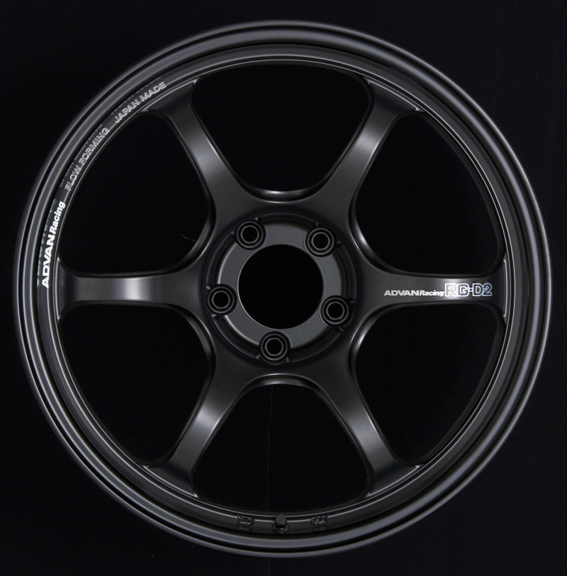 Advan RG-D2 16x8.0 +38 4-100 Machining & Semi Gloss Black Wheel (Special Order No Cancel/Returns) 0