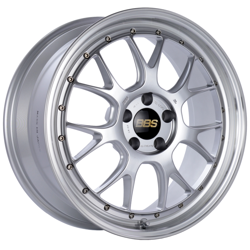 BBS LM-R 19x8.5 5x112 ET38 Diamond Silver Center Diamond Cut Lip Wheel -82mm PFS/Clip Required 0