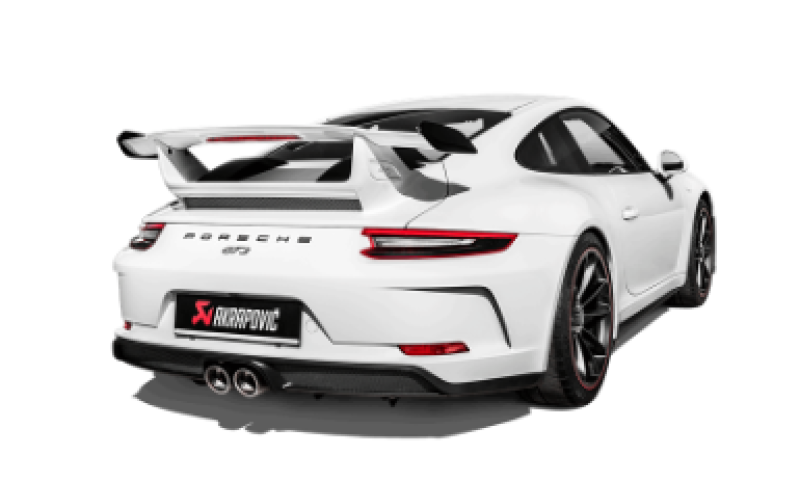 Akrapovic 2018 Porsche 911 GT3 (991.2) Slip-On Race Line (Titanium) w/Titanium Tail Pipe Set