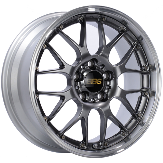 BBS RS-GT 18x9.5 5x130 ET48 CB71.6 Diamond Black Center Diamond Cut Lip Wheel 0