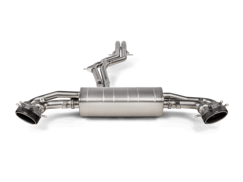 Akrapovic 2020+ Audi RS Q8 (M4) Evolution Line Cat Back (Titanium) w/Carbon Fiber/Titanium Tips 0