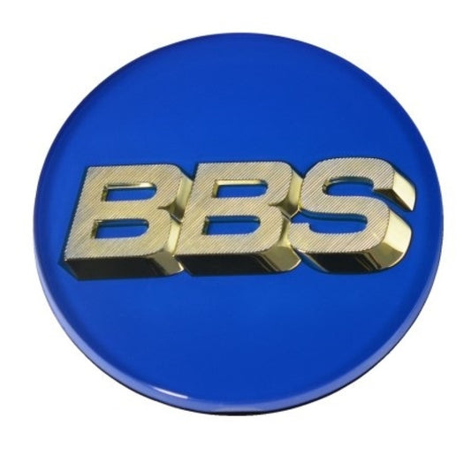 BBS Center Cap 70.6mm Blue/Gold (3-Tab) 0