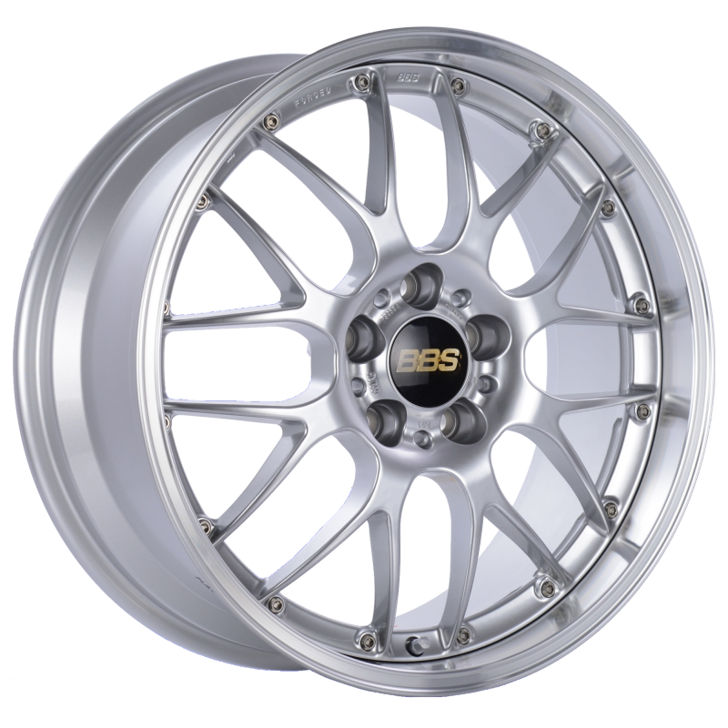 BBS RS-GT 20x8.5 5x114.3 ET43 Diamond Silver Center Diamond Cut Lip Wheel -82mm PFS/Clip Required 0