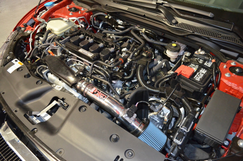 Injen 16-21 Honda Civic 1.5L 4 Cyl. Wrinkle Red Short Ram Intake 2