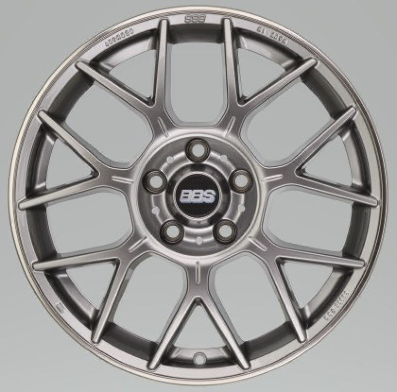 BBS XR 18x8 5x114.3 40mm Offset 82mm Bore PFS/Clip Req Gloss Platinum Wheel 0