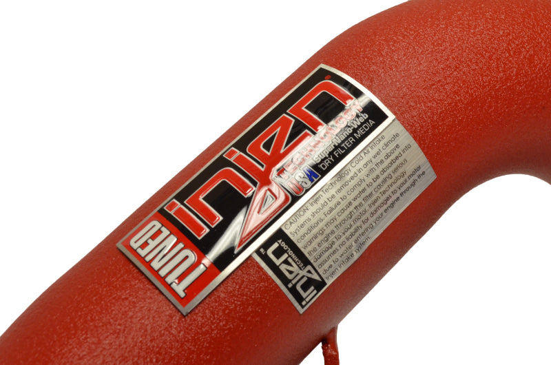 Injen 17-19 Audi A4 2.0T Wrinkle Red Short Ram Air Intake 5