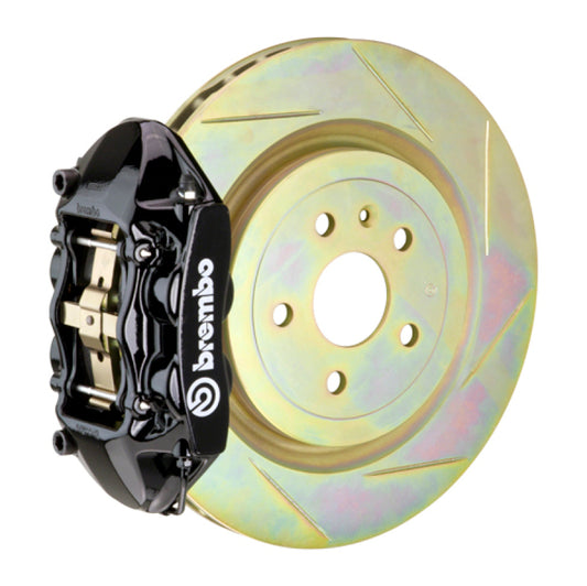 Brembo SS Rear GT BBK 4 Piston Cast 365x28 1pc Rotor Slotted Type-1-Black 0