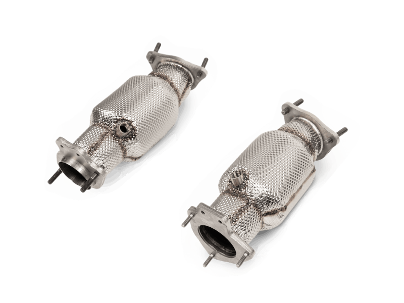 Akrapovic 2020+ Chevrolet Corvette C8 Link Pipe Set w/Catalytic Converter (SS) 0