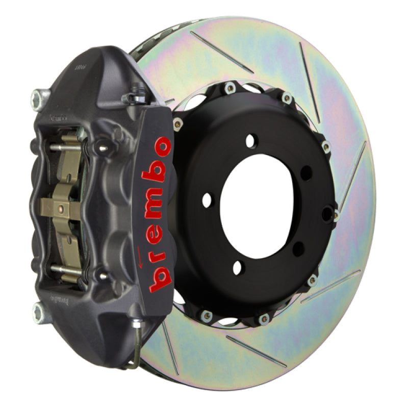 Brembo 99-05 Honda S2000 Rear GTS BBK 4 Piston Cast 328x28 2pc Rotor Slotted Type-1-Black HA 0