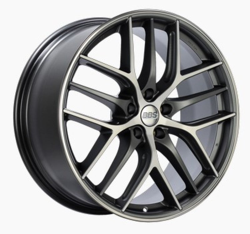 BBS CC-R 20x8.5 5x112 ET42 Satin Graphite Diamond Cut Polished Rim Protector Wheel -82mm PFS Req. 0