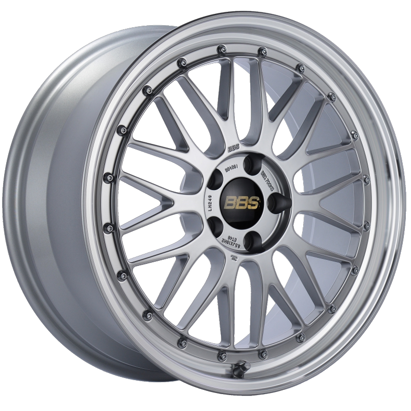BBS LM 19x8.5 5x112 ET48 Diamond Silver Center Diamond Cut Lip Wheel -82mm PFS/Clip Required 0