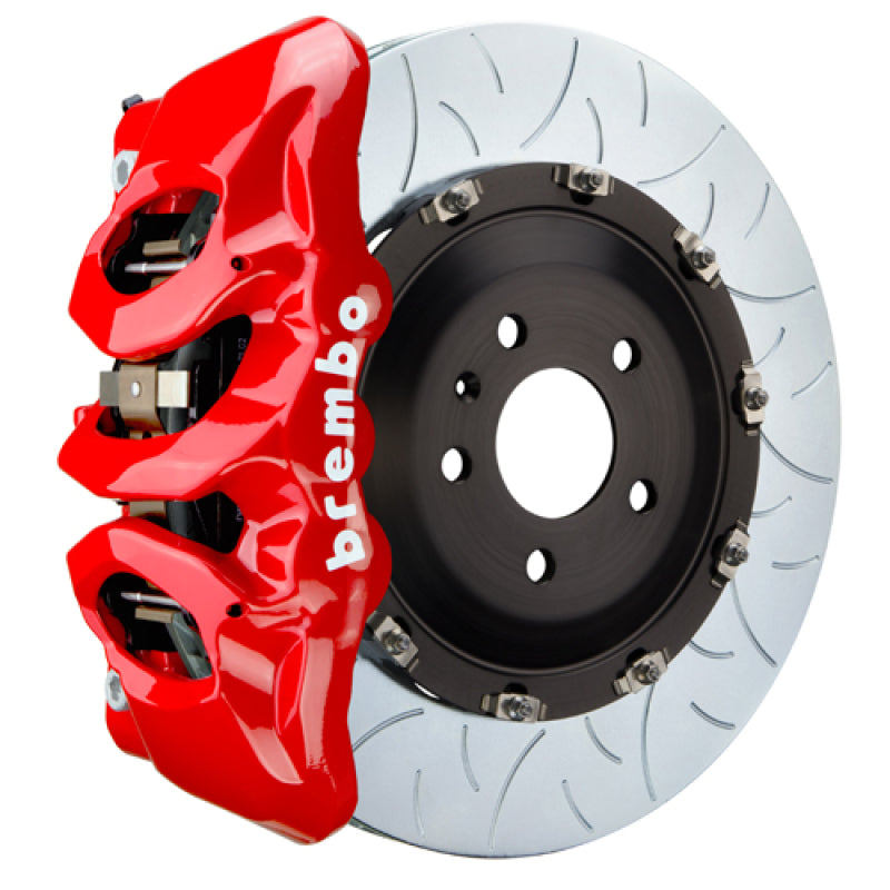 Brembo 08-13 BMW M3 (E90/E92/E93) Front GT BBK 6 Piston Cast 380x34 2pc Rotor Slotted Type-3 - Red 0