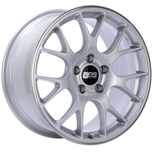 BBS CH-R 18x8.5 5x112 ET38 Brilliant Silver Polished Rim Protector Wheel -82mm PFS/Clip Required 0