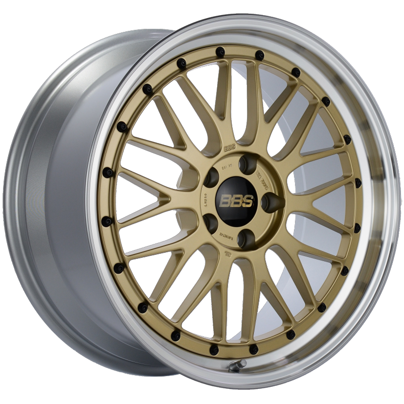 BBS LM 19x9 5x112 ET42 Gold Center Diamond Cut Lip Wheel -82mm PFS/Clip Required 0
