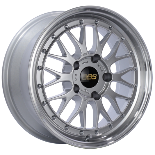 BBS LM 17x7.5 5x130 ET28 CB71.6 Diamond Silver Center Diamond Cut Lip Wheel 0