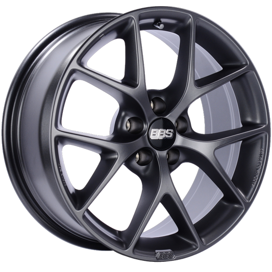 BBS SR 18x8 5x112 ET21 CB66.5 Satin Grey Wheel 0
