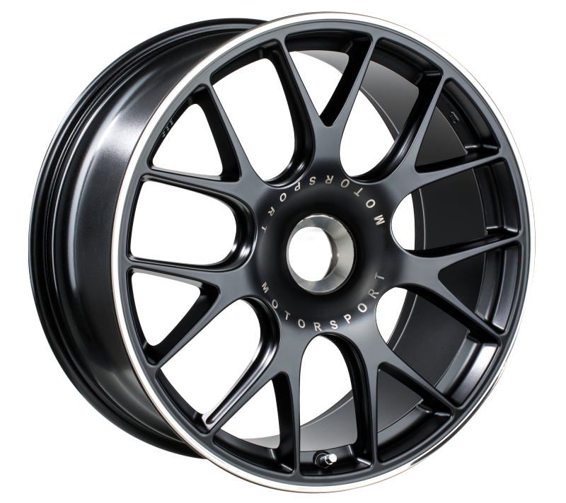BBS CH-R 20x9 CL ET51 CB84 Satin Black Polished Rim Protector Wheel 0