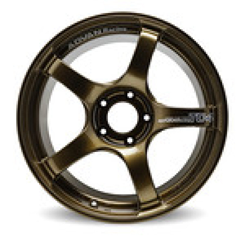 Advan TC4 17x7.5 +48 5x114.3 Racing Umber Bronze and Ring Wheel 2