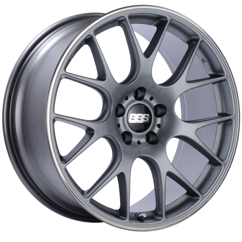 BBS CH-R 20x9 5x112 ET25 Satin Titanium Polished Rim Protector Wheel -82mm PFS/Clip Required 0