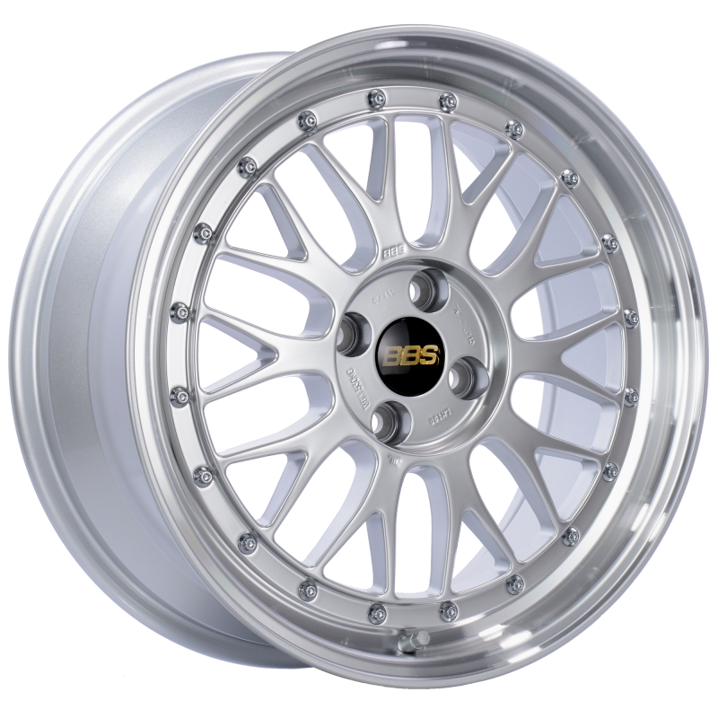 BBS LM 17x7.5 4x100 ET40 Diamond Silver Center Diamond Cut Lip Wheel -70mm PFS/Clip Required 0
