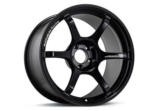 Advan RG-4 18x9.5 +45 5-114.3 Semi Gloss Black Wheel 0