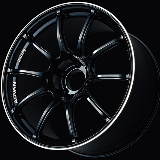 Advan RZII 17x7.5 +38 4-100 Racing Gloss Black Wheel 0