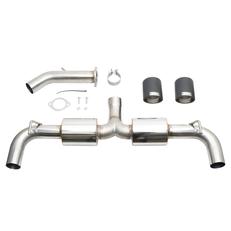 Injen 19-22 Hyundai Veloster N L4 2.0L Turbo Performance SS Axle Back Exhaust System - Carbon Tips 1