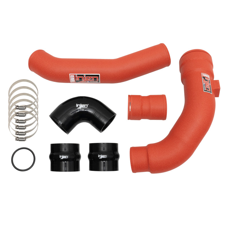 Injen 17-22 Ford F250/F/350/F-450/F-550 V8-6.7L Turbo Diesel Wrinkle Red Intercooler Piping Kit 1