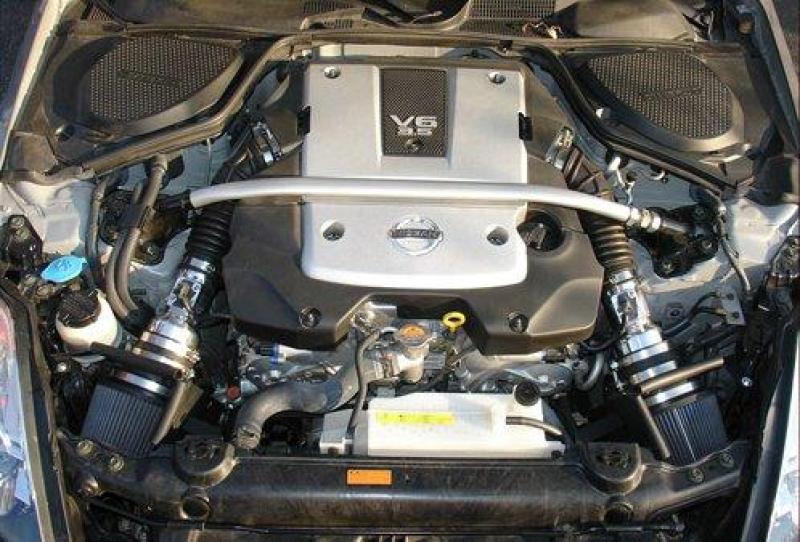 Injen 07-08 350Z 3.5L V6 Air Fusion and Air Horns Polished Short Ram Intake 5