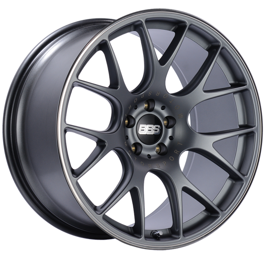 BBS CH-R 20x10.5 5x114.3 ET24 CB66 Satin Titanium Polished Rim Protector Wheel 0