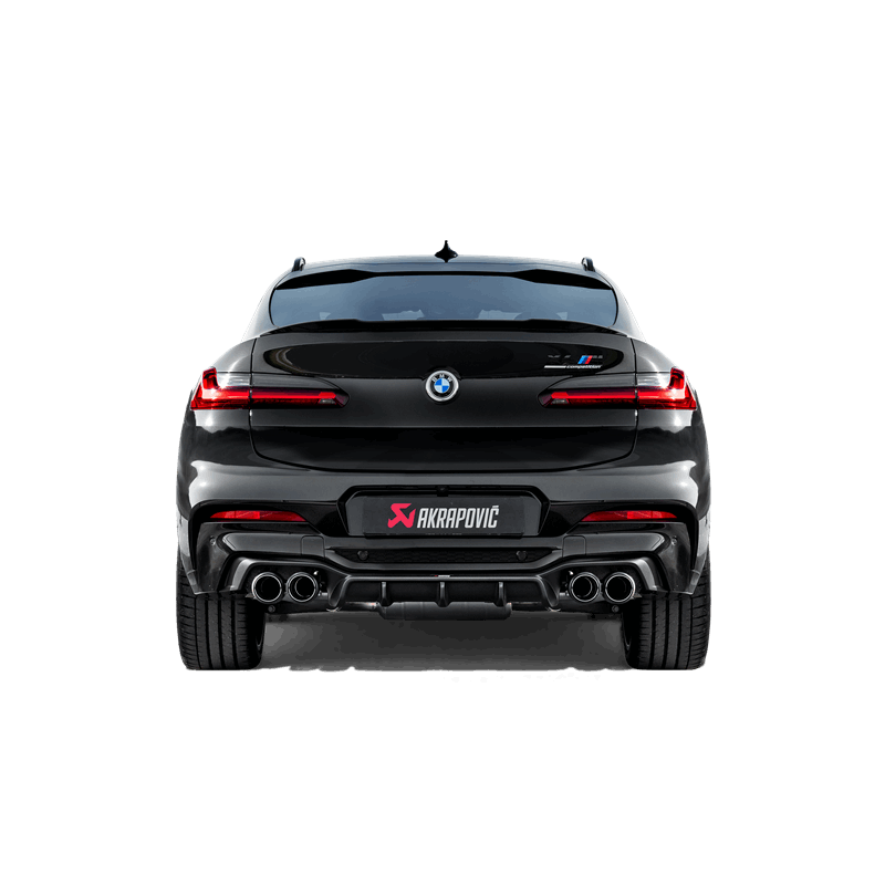Akrapovic 2019+ BMW X4M Rear Carbon Fiber Diffuser - High Gloss 2