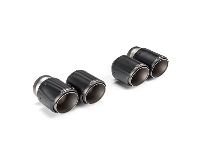 Akrapovic 2021+ BMW G87 M2, G80 M3 & G82 M4 Classic Carbon Design Tail Pipe Set 0