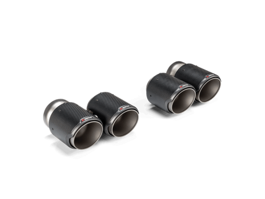 Akrapovic 2021+ BMW G87 M2, G80 M3 & G82 M4 Classic Carbon Design Tail Pipe Set 0