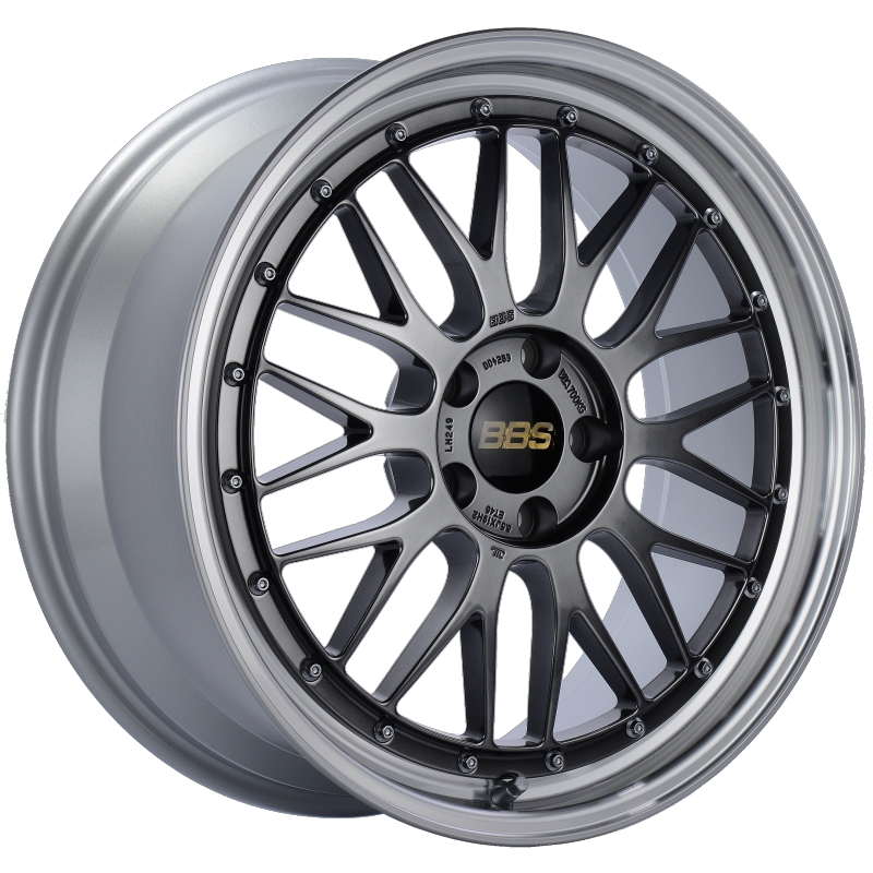 BBS LM 19x8.5 5x112 ET48 Diamond Black Center Diamond Cut Lip Wheel -82mm PFS/Clip Required 1