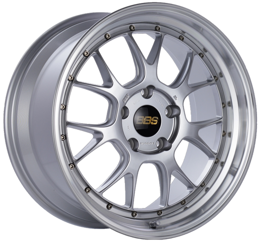 BBS LM-R 19x9.5 5x130 ET40 CB71.6 Diamond Silver Center Diamond Cut Lip Wheel 0