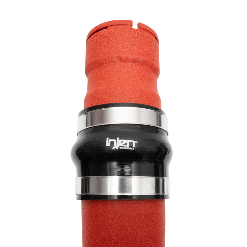 Injen 17-22 Ford F250/F/350/F-450/F-550 V8-6.7L Turbo Diesel Wrinkle Red Intercooler Piping Kit 3