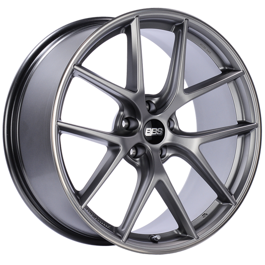 BBS CI-R 20x9 5x120 ET25 Platinum Silver Polished Rim Protector Wheel -82mm PFS/Clip Required 0