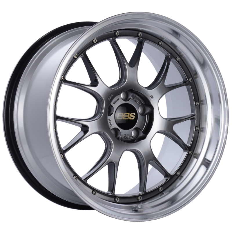 BBS LM-R 20x11 5x114.3 ET20 CB66 Diamond Black Center Diamond Cut Lip Wheel 1