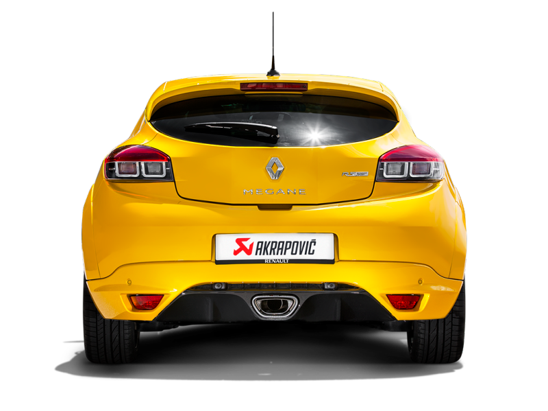 Akrapovic 10-16 Renault Megane Coupe RS Evolution Line Cat Back (Titanium) w/ Carbon Tips 2